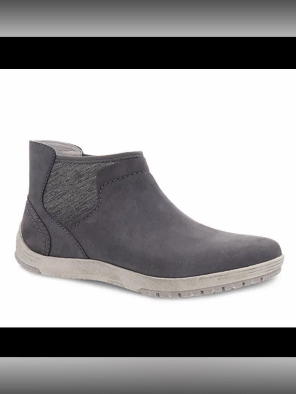 Dansko Womens Lizette Ankle Boots Grey Waterproof Nubuck Size 41 EU / 10 US